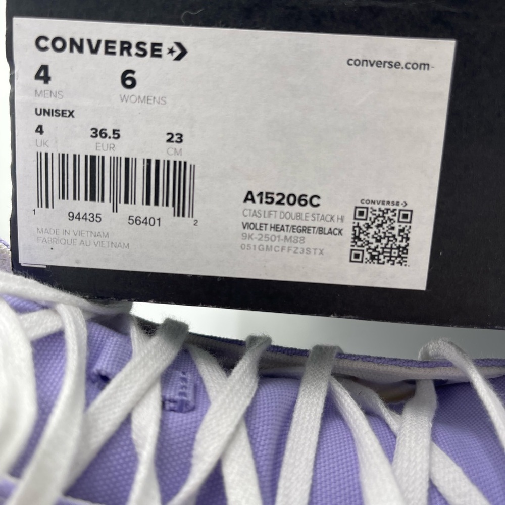 Converse WMNS Platform Sneakers High-Tops
CTAS LIFT DOUBLE STACK HI VIOLET HEAT/ - Picture 14 of 16
